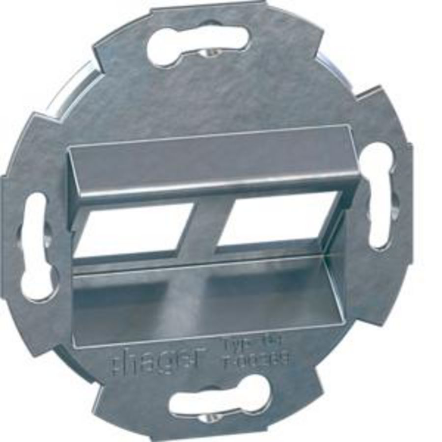 Draagplaat 2V 45gr Schneider S-One DPM RJ45 17,5x18,5mm