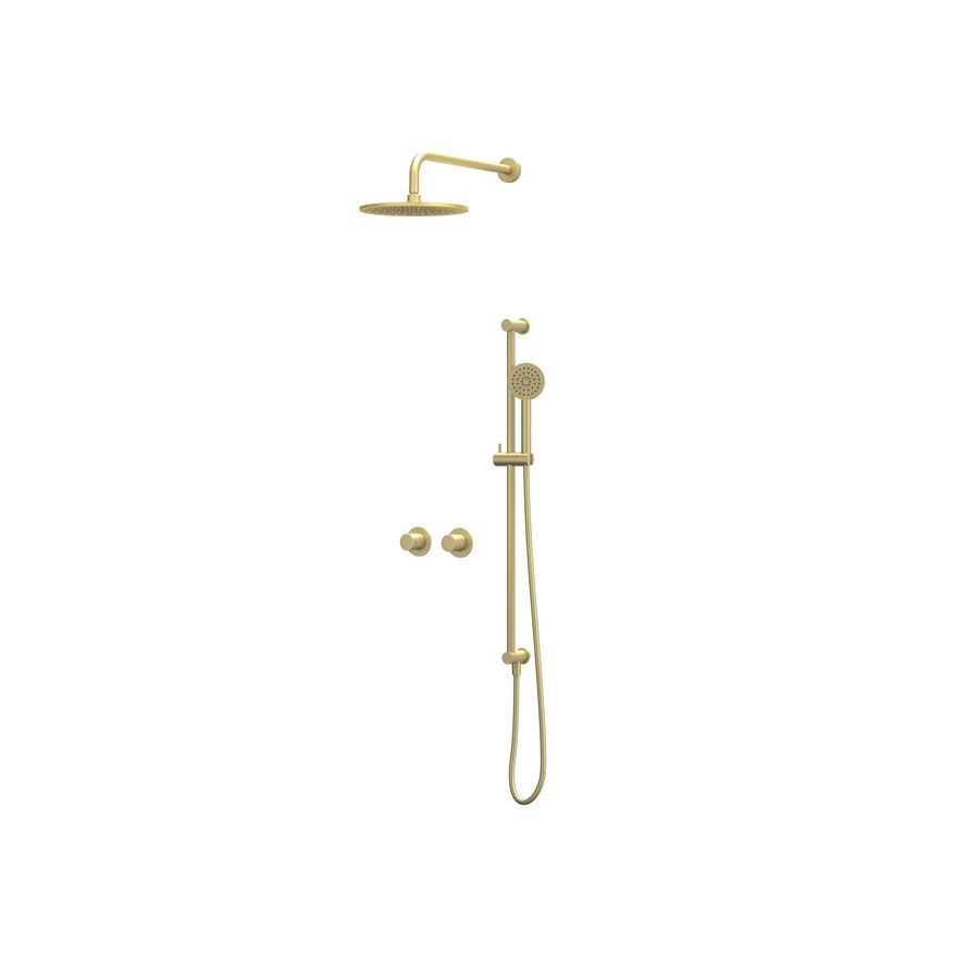 Afbouwdeel regendouche IVY combiset Bond 3 inbouwthermostaat symmetry gebor. mat goud CSB3EXMPCEAB excl. inbouwbox