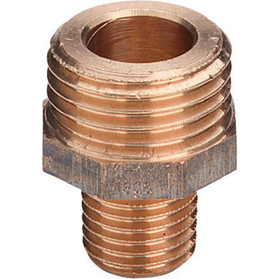 Overgangsnippel brons 1/2x1" 3247 VVE=10