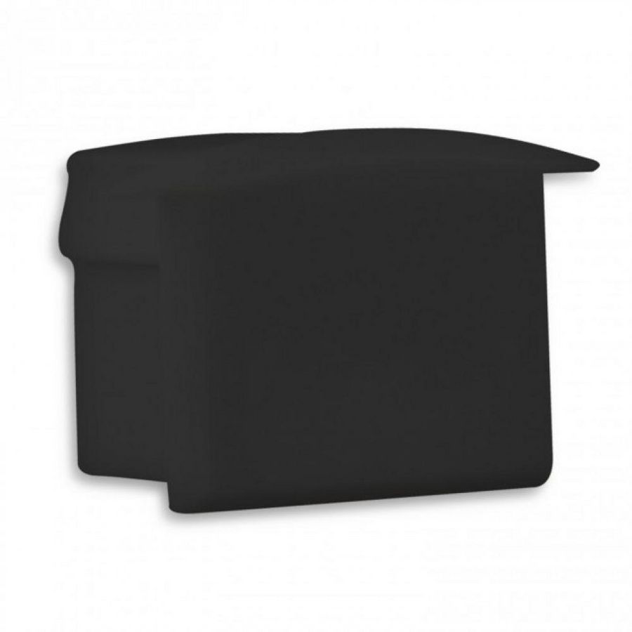 Eindkap E7B voor profiel PL3 zwart