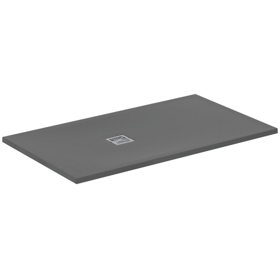 Douchebak rechthoek 1400x800x30mm Betongrijs Ultra Flat S +