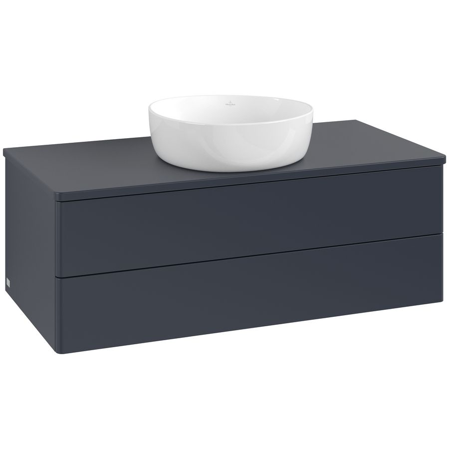 Wastafelonderkast Antao 1000x360x500mm Mid.Blue Matt Lacquer K20050HG