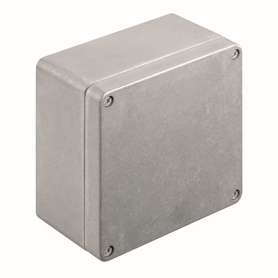 Schakelkast leeg aluminium 160x160x91mm onbehandeld