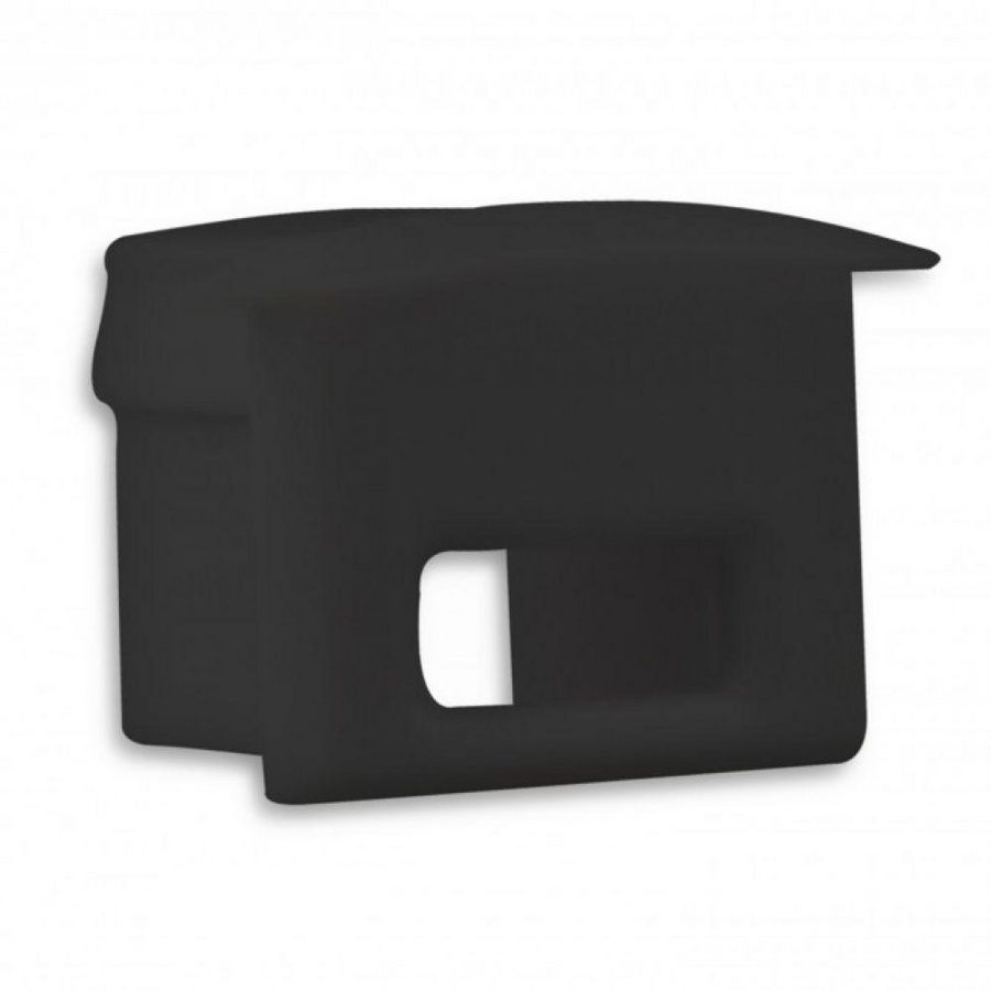 Eindkap E8B voor profiel PL3 zwart