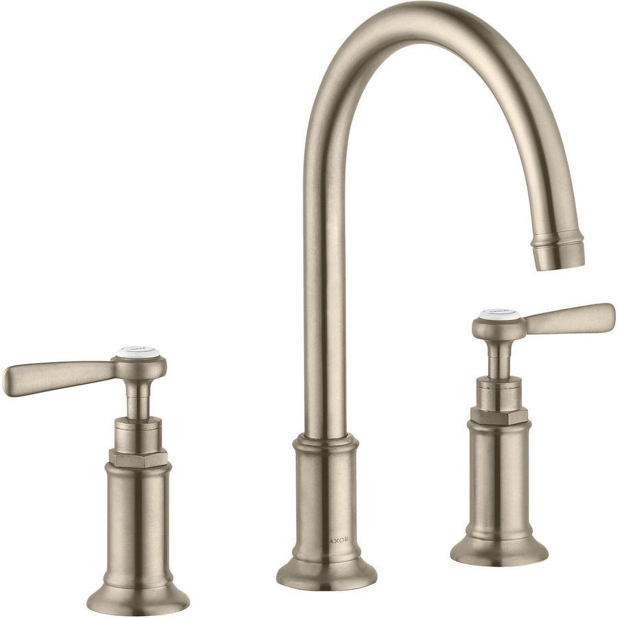 AXOR Montreux 3-gats 2-hendel wastafelkraan 180 brushed nickel