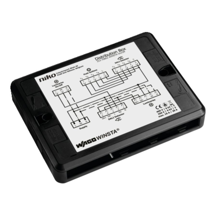 WAGO WINSTA verdeeldoos AAN/UIT P48 DALI-2