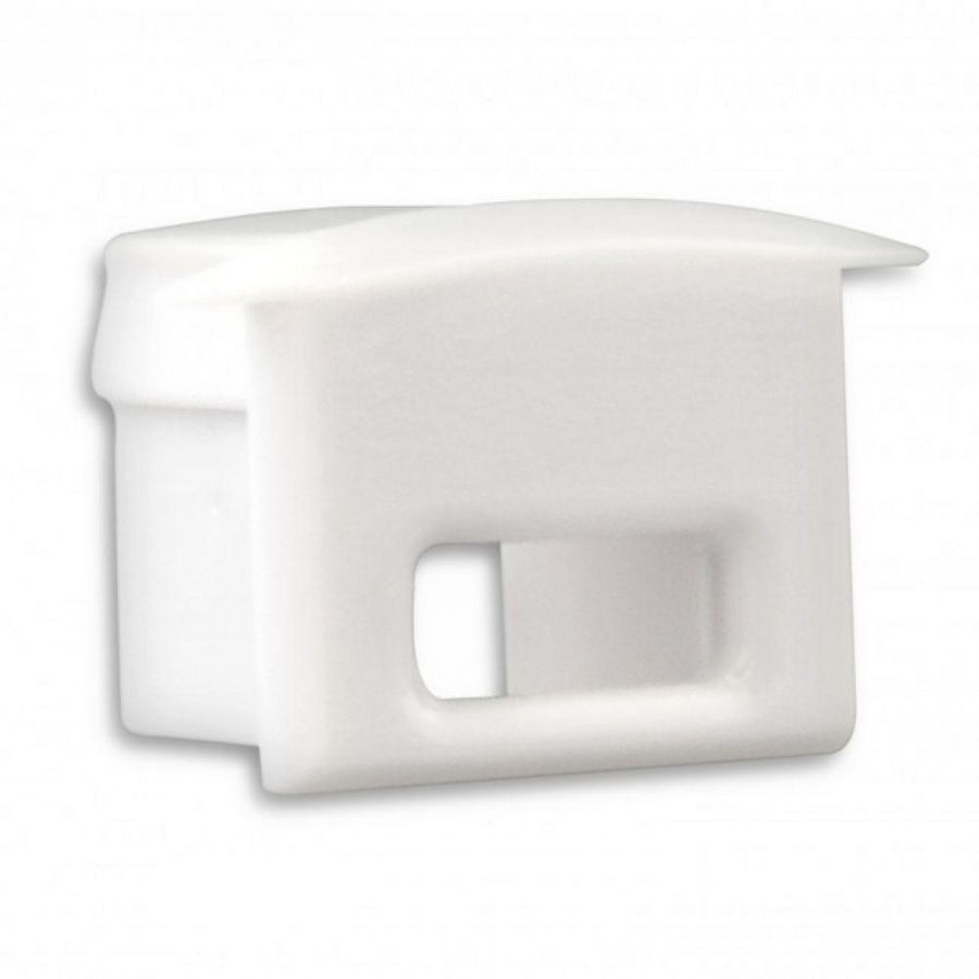 Eindkap E8W voor profiel PL3 wit