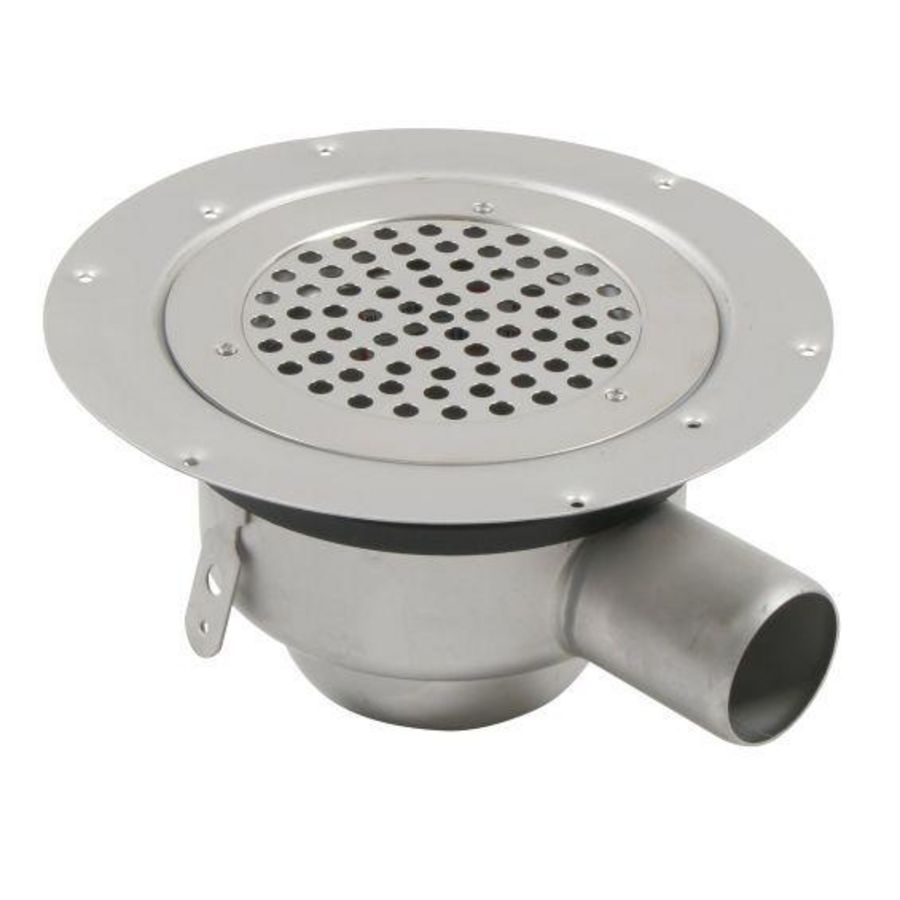 Vloerput RVS304 diam 155mm zu 50mm laag v vinyl geschrrst ve