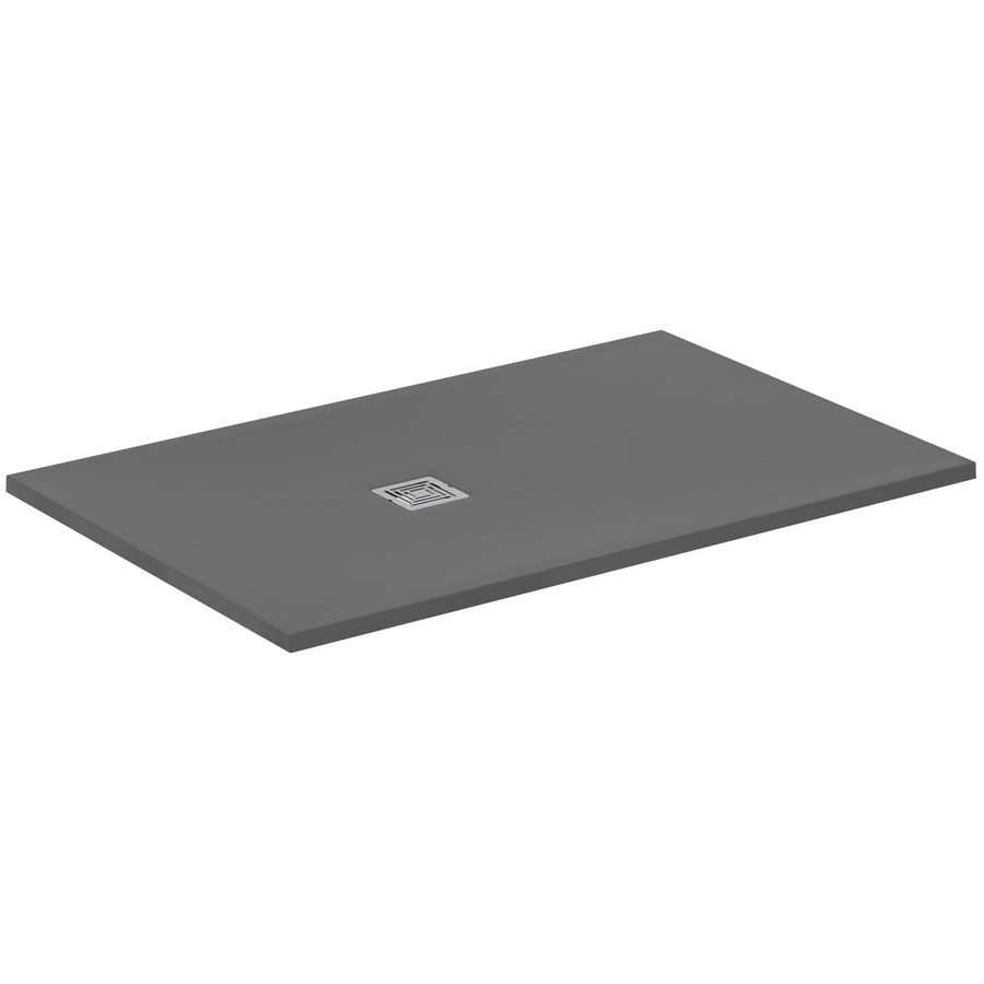 Douchebak rechthoek 1400x900x30mm Betongrijs Ultra Flat S +