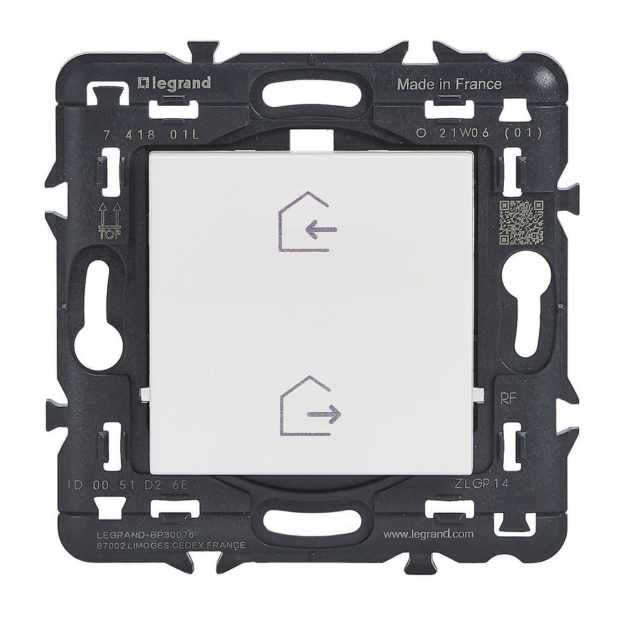 RF bediening batterijloos vertrek/aankomst wit Valena NWN