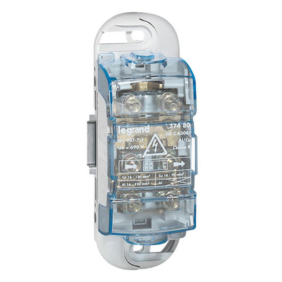 Verdeelklem 300A voor DIN-rail of montageplaat