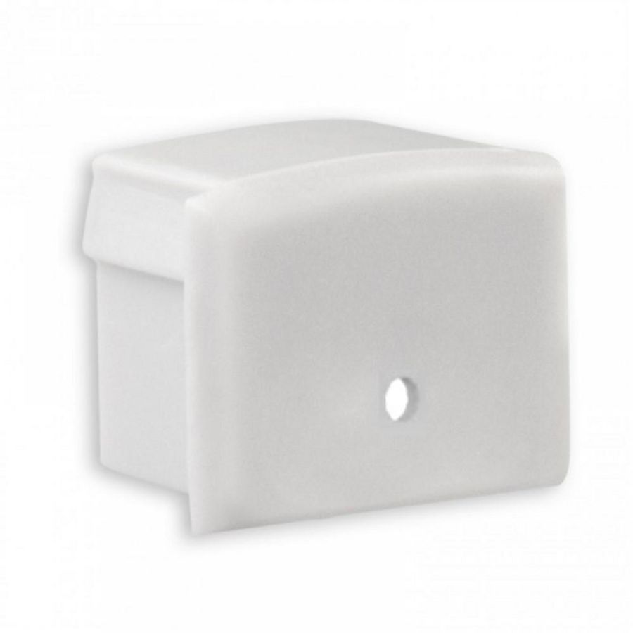 Eindkap E81W voor profiel PL4 met kabelgoot wit