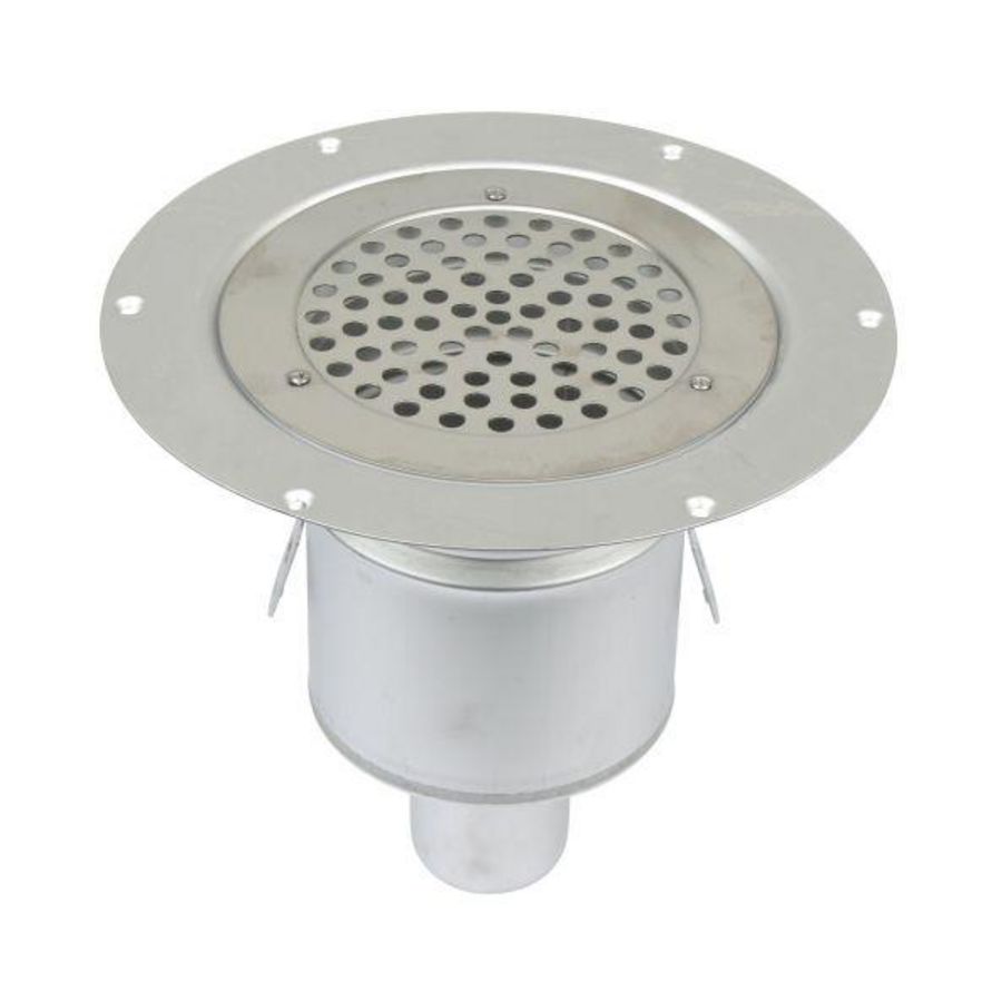 Vloerput RVS304 Ø155mm ou 50mm v vinyl vastgeschr rst nv