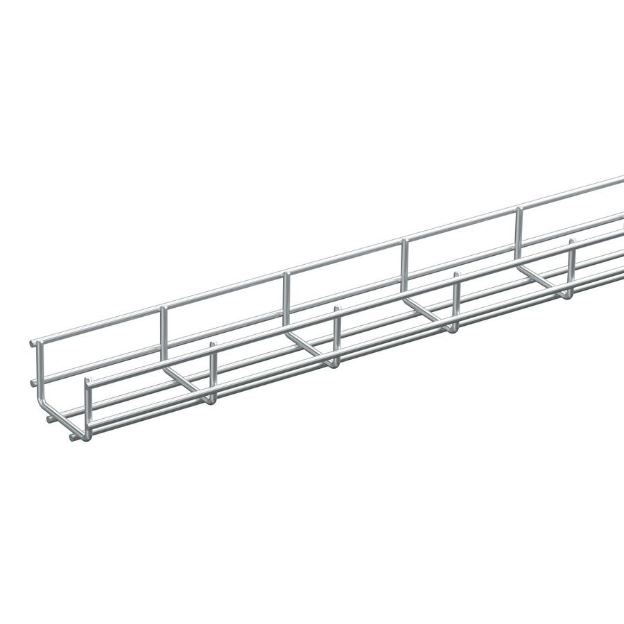 Lengte a 2,5m. Draadgoot 75/55-Ø4mm elektrolytisch verzinkt