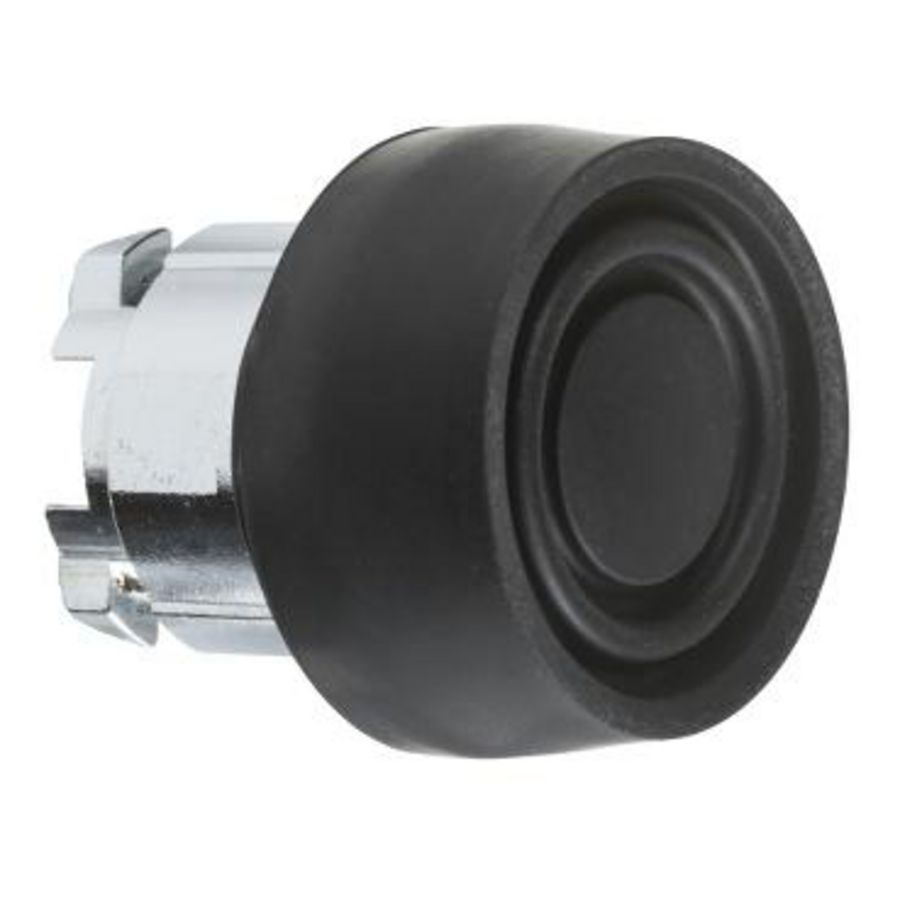 Drukknop Ø22mm met kapje Zwart