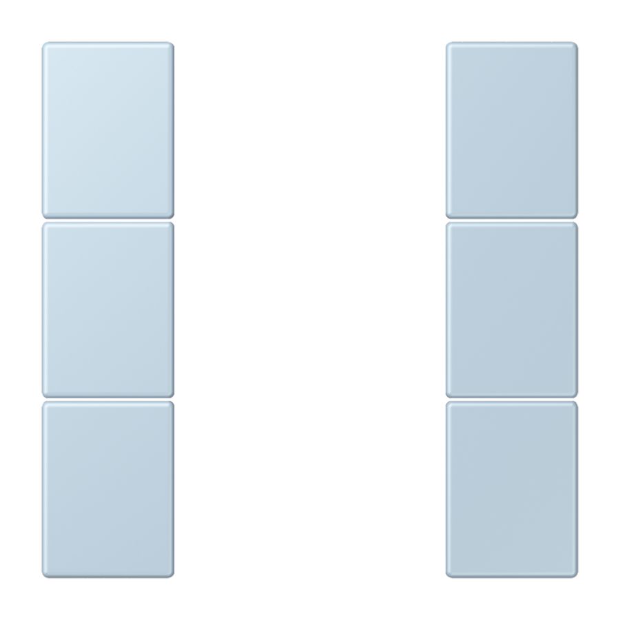 Tastafdekking F50 3-voudig compleet LC32022 KNX