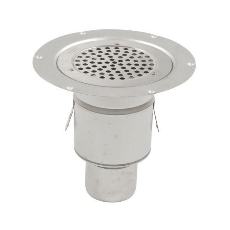 Vloerput RVS304 diam 155mm ou 75mm v vinyl vastgeschr rst nv