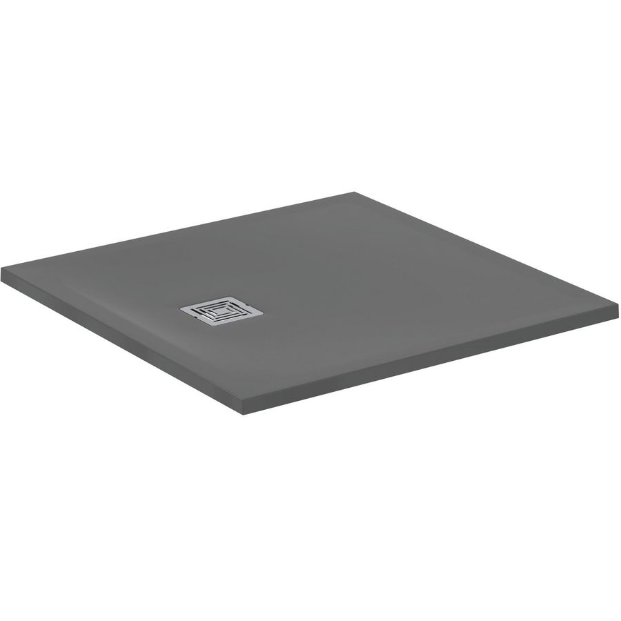 Douchebak Vierkant 900x900x30mm Betongrijs Ultra Flat S +
