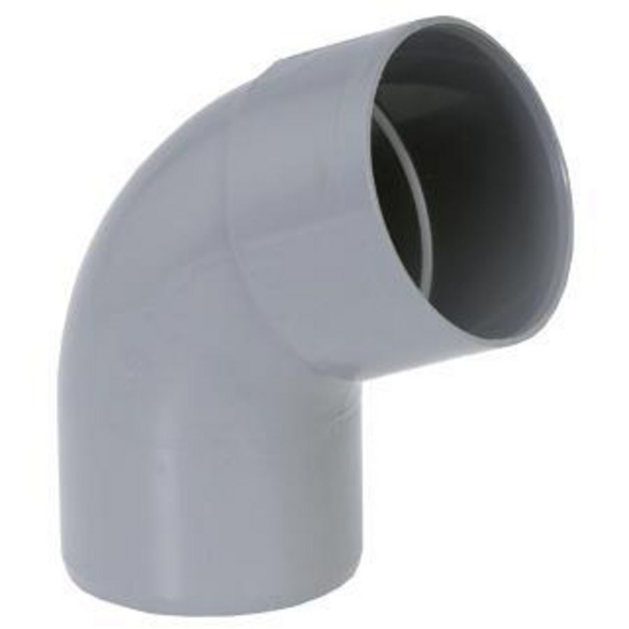 Wadal PVC lijm bocht 67° 110mm grijs mof/spie