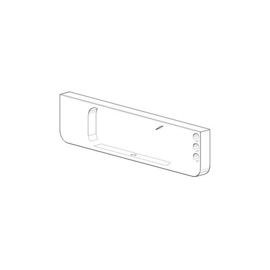 Houder voor toiletrolhouder 143x35x10mm chr