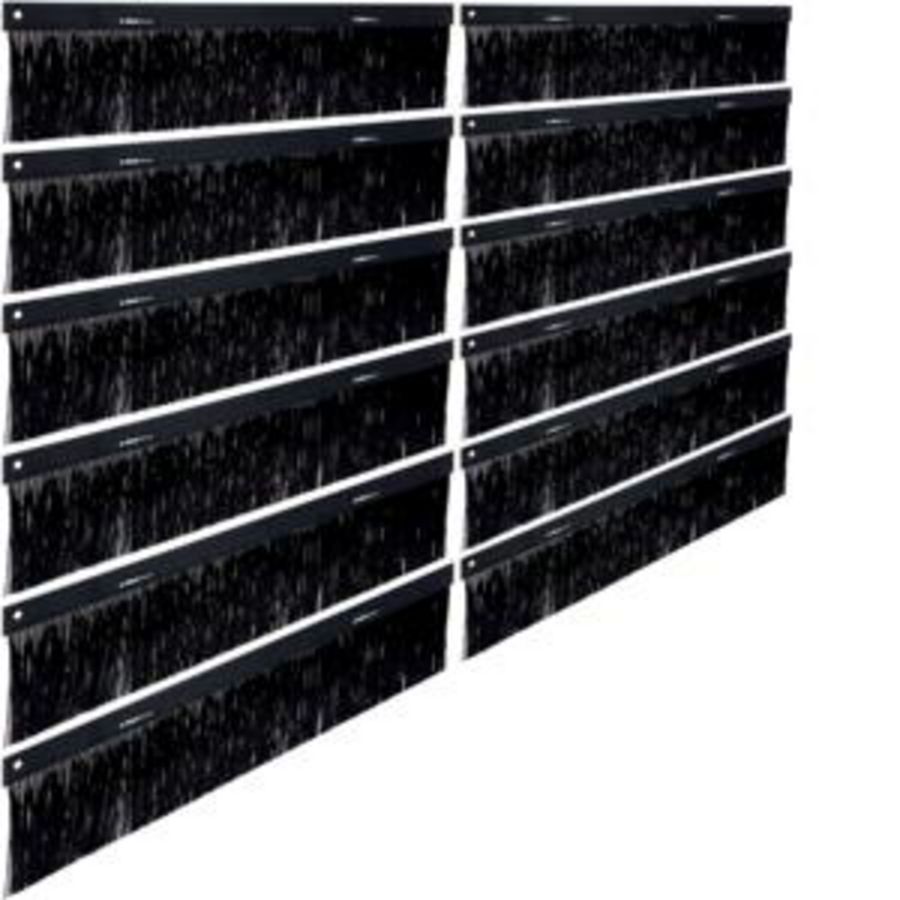 Bodemplaat met borstels 1600x600 mm