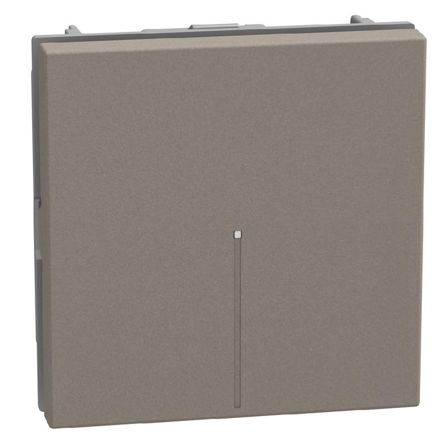 Light Now axiale drukknop NO 10A - 2 modules - stone