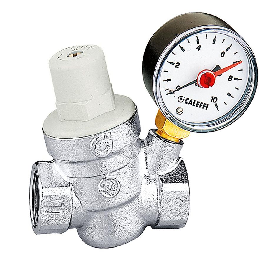 Reduceerventiel vervangbaar patroon met manometer 3/4" 16bar