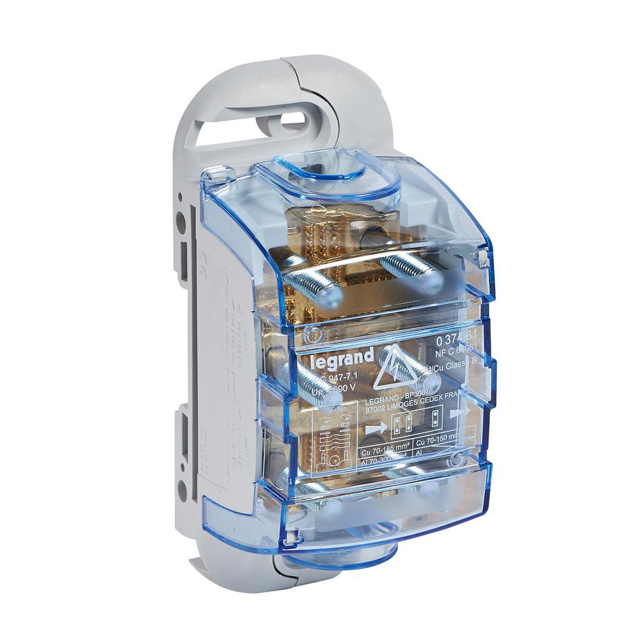 Verdeelklem 540A voor DIN-rail of montageplaat
