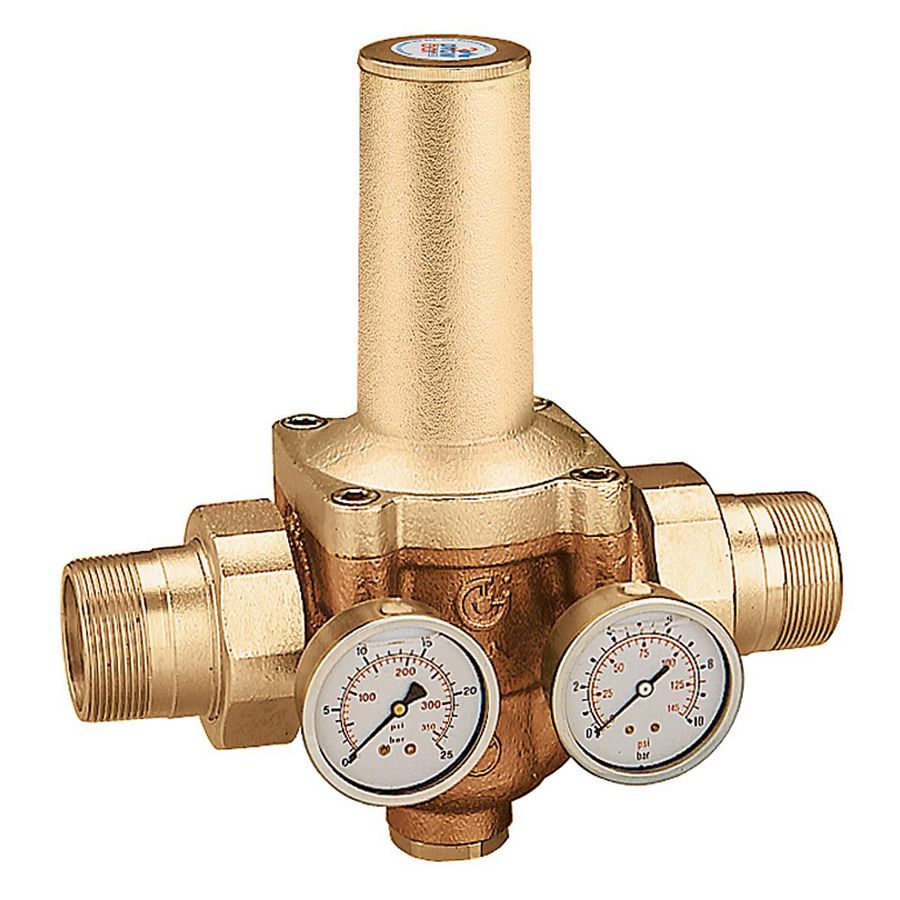 Reduceerventiel met manometeraansl. 2"bn. 25 bar