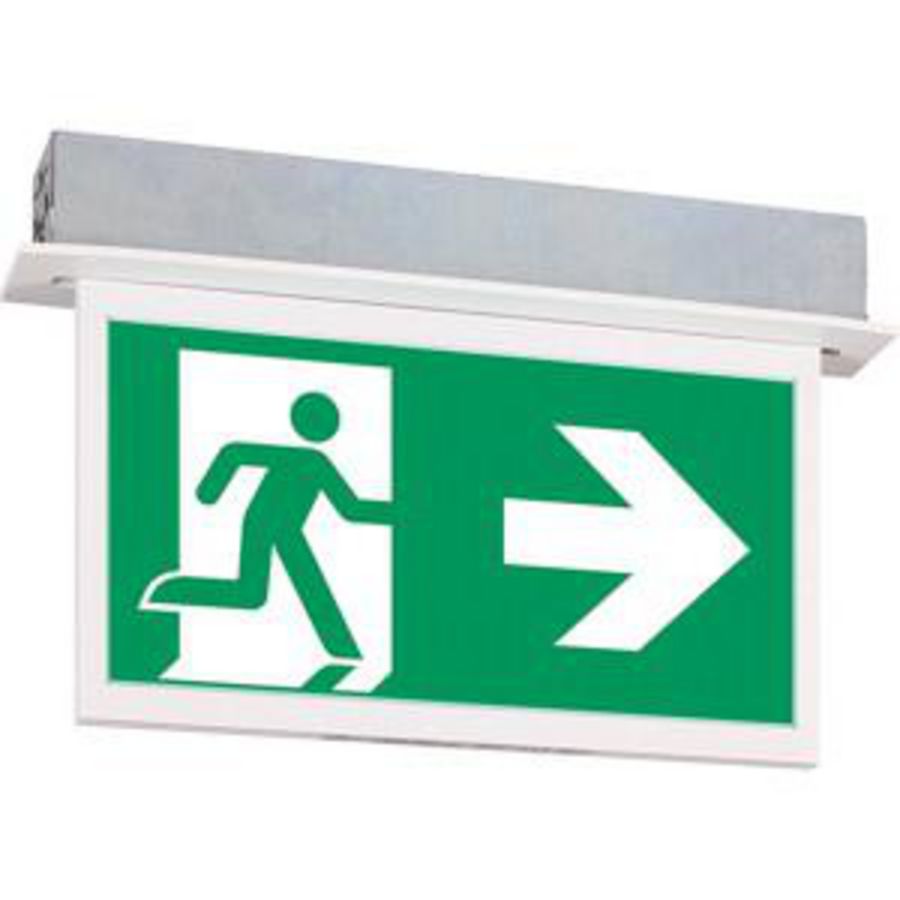 Noodverlichting plaf. inbouw centraal CG-S vluchtroute aanduiding 30m