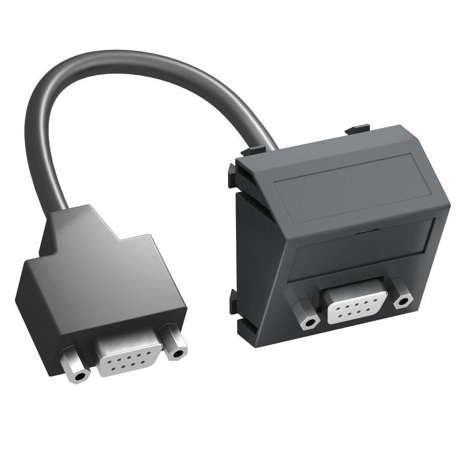 Draagplaat D-Sub9 kabel connector-connector 45x45mm 6104697