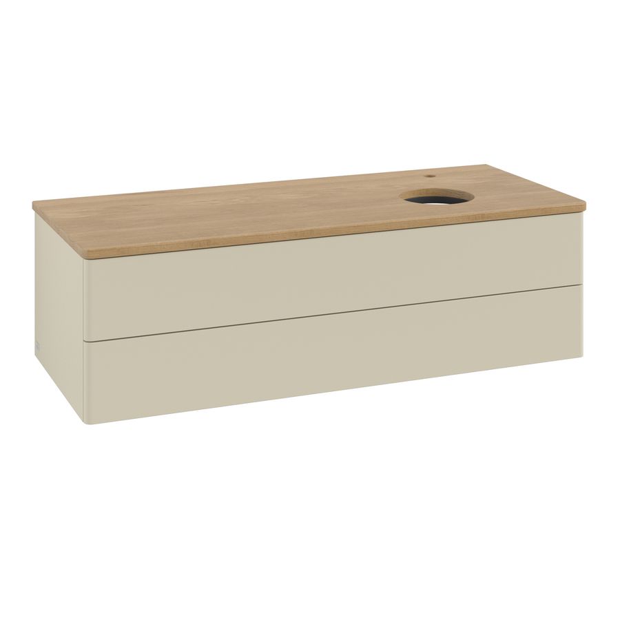 Wastafelonderkast Antao 1200x360x500mm S.Grey Matt Lacquer K23051HJ