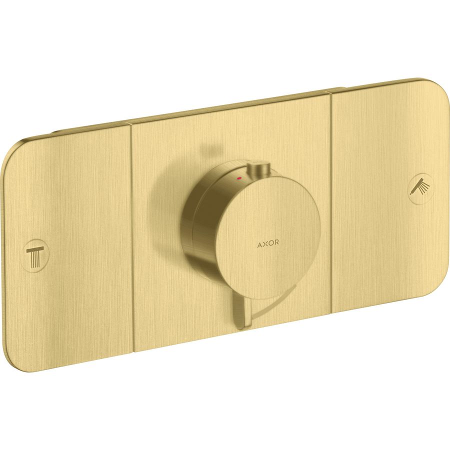 Thermostaatmodule 2 douchefuncties AXOR One Brushed Brass