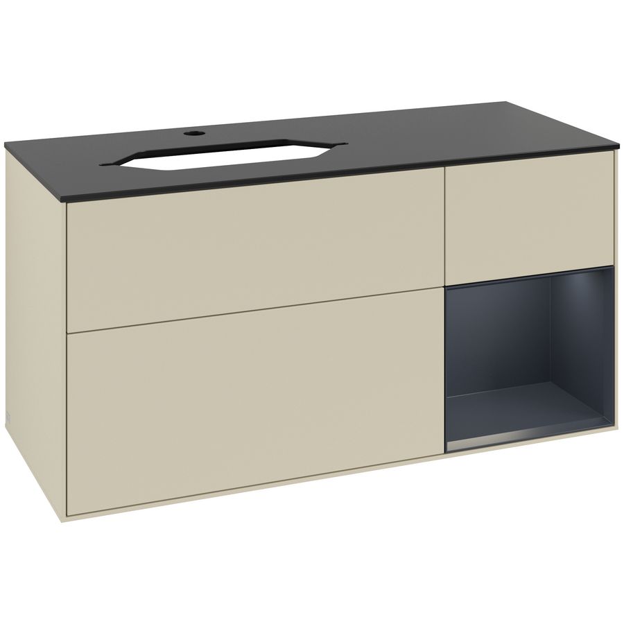 Wastafelonderkast Finion 1200x603x501mm S.Grey Matt Lacquer G282HGHJ