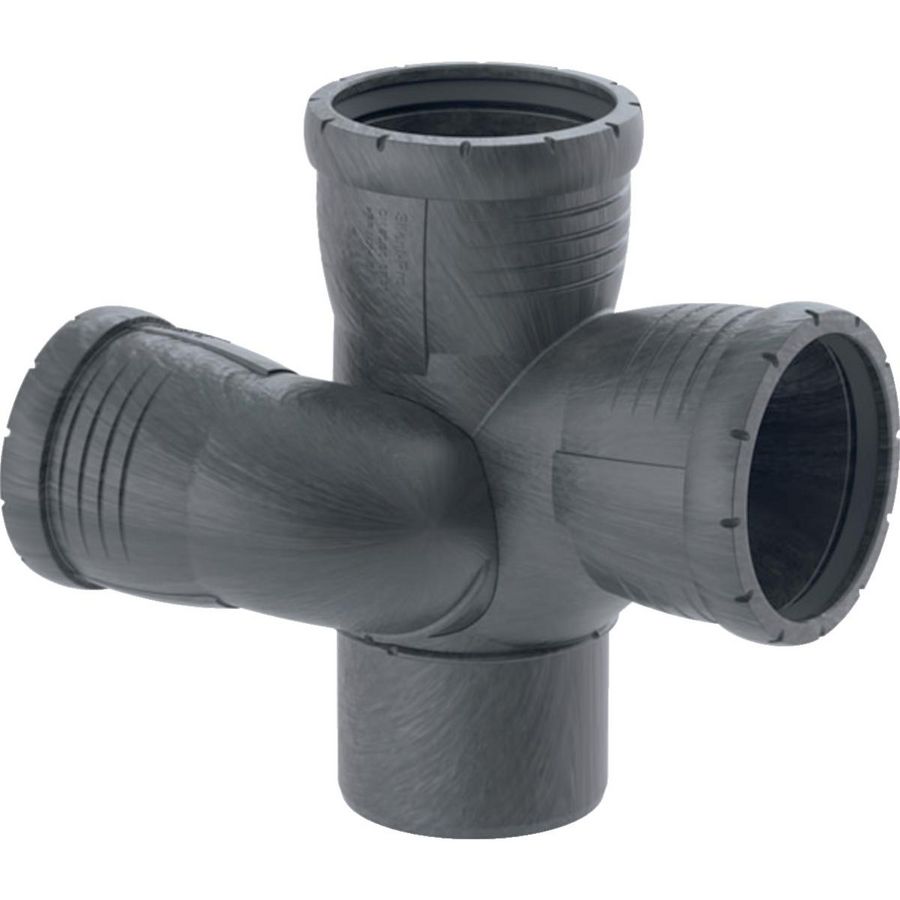Silent-Pro PP-MX schacht T-stuk 87,5° rechts 110x75x110x110mm