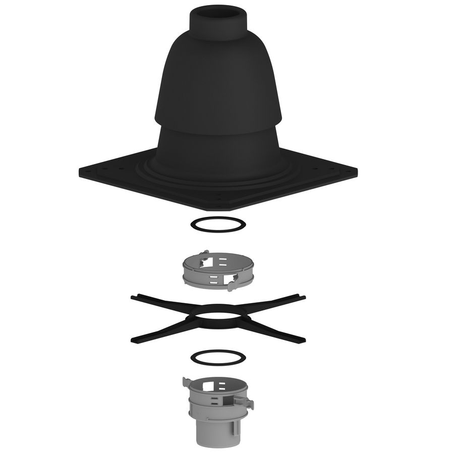 Schoorsteenkap Flexline kit PP 80