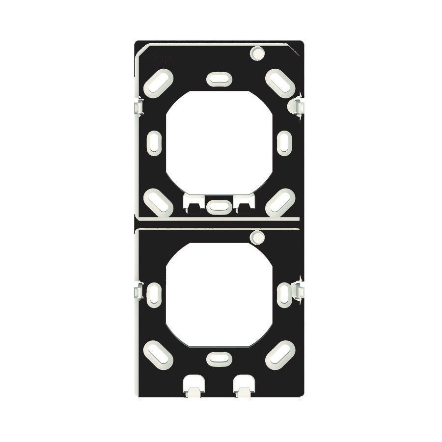 Montageplaat 2-voudig voor verticale montage iON kleur zwart