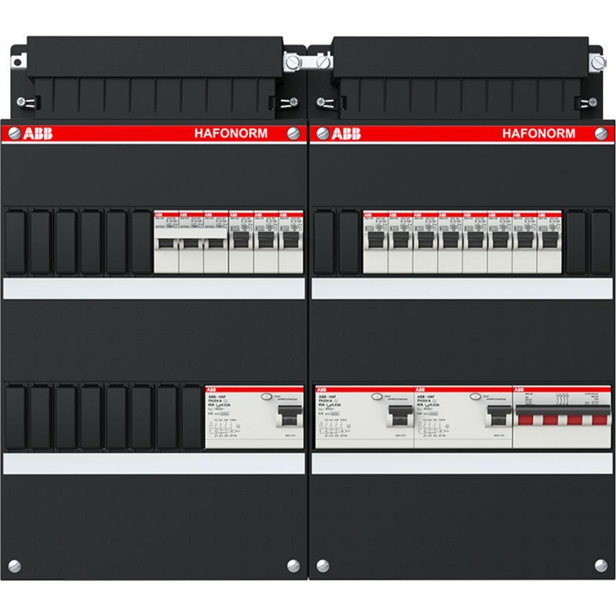Installatiekast 11x achter 3x 30mA + K + HS 3-f