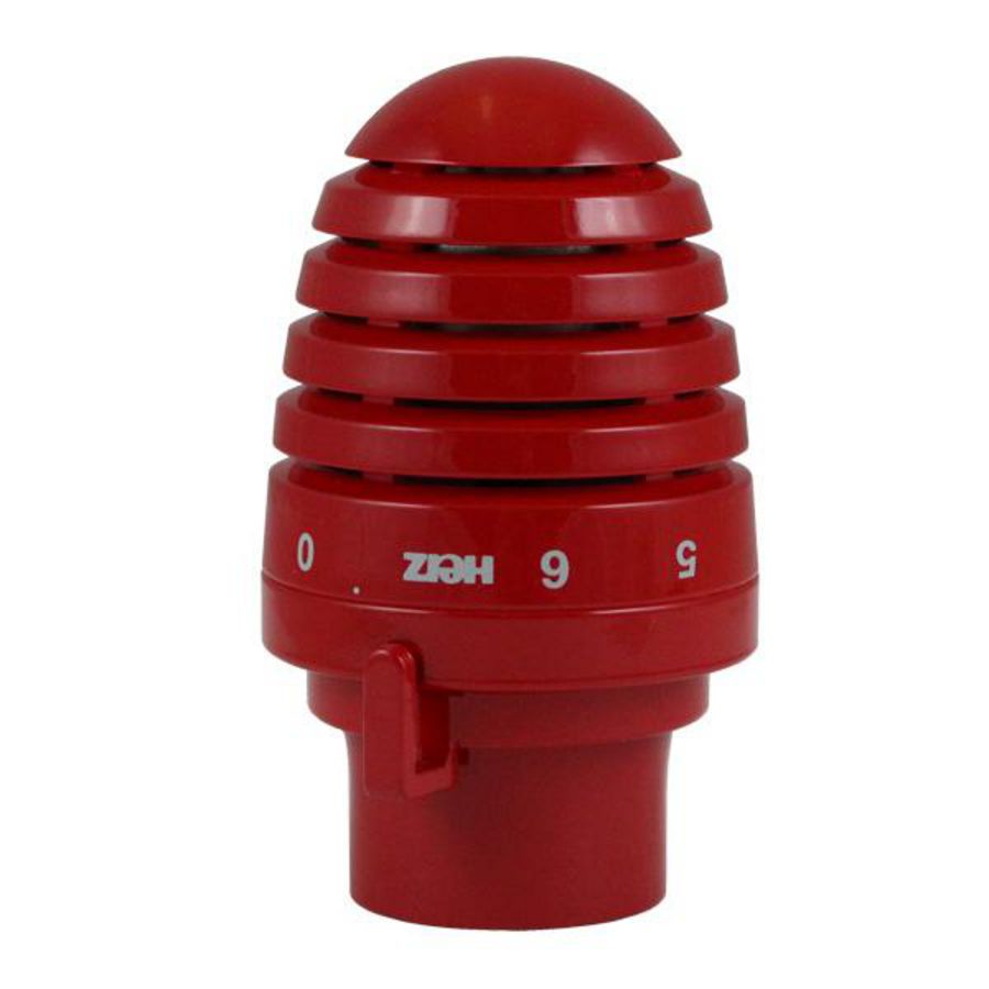 Thermostatisch regelelement DE LUXE rood (3003) M28x1,5