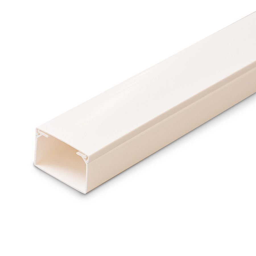 Lengte a 2m. kabelkanaal halogeenvrij 60x40mm wit met folie