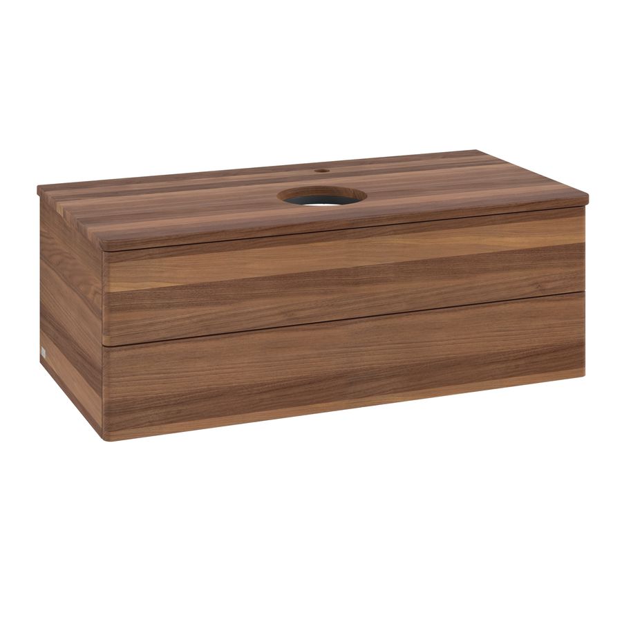 Wastafelonderkast Antao 1000x360x500mm Warm Walnut L20052HM