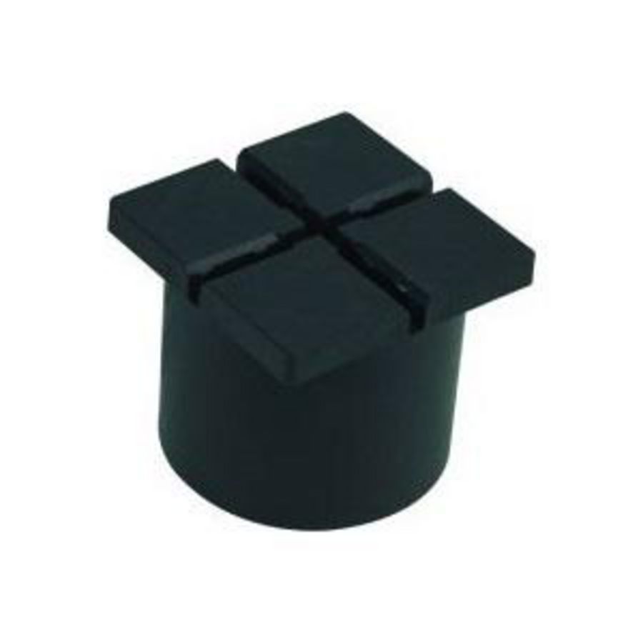 Voet 100x100 H88 zwart polypropyleen