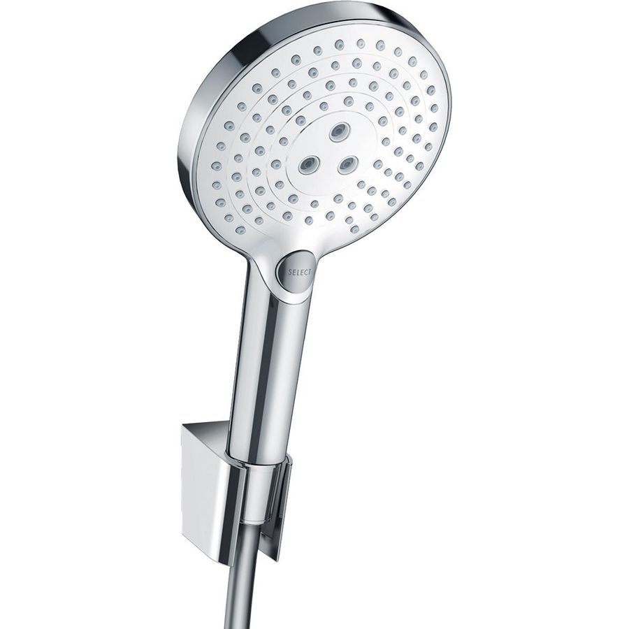 Raindance Select S 120 badset chroom/wit met slang 1600mm