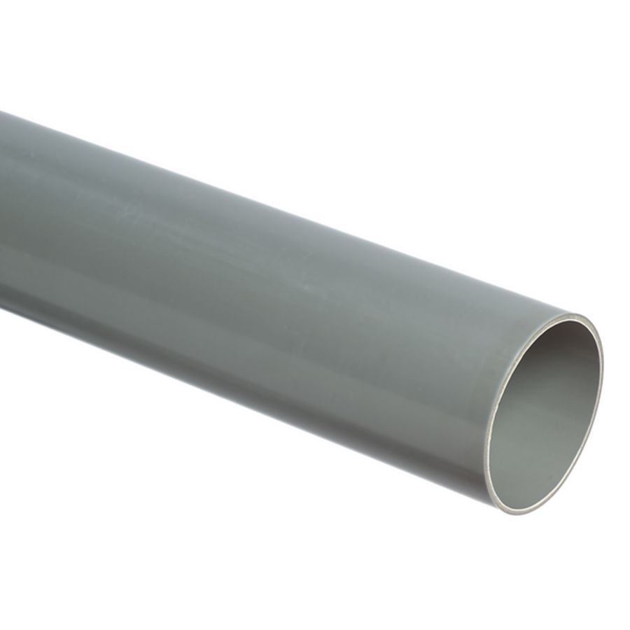 Lengte a 5mtr. PVC Ultra-3 riool afvoerbuis grijs 40mm wd=3mm KOMO