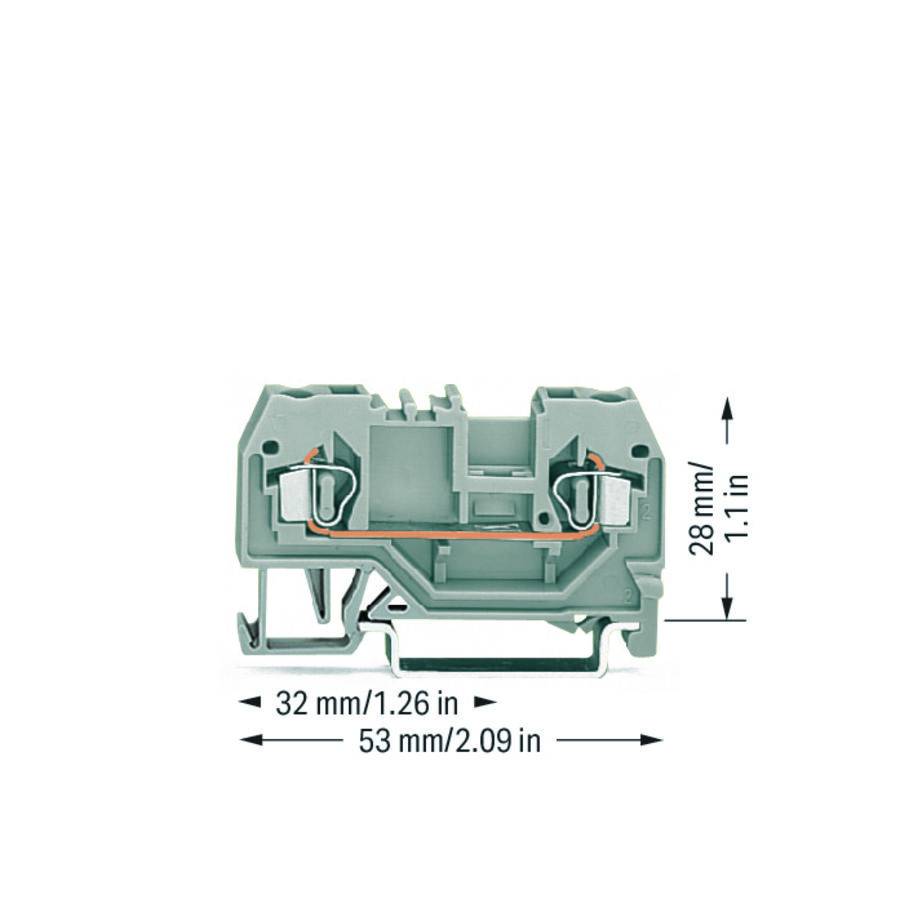 2-draads rijgklem 2,5mm² Markering midden 280-901 VVE=100