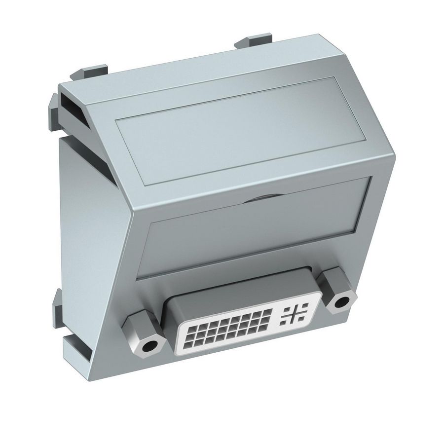 Draagplaat DVI connector met schroefaansl. 45x45mm 6104748