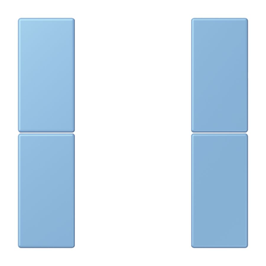 Tastafdekking F50 2-voudig compleet LC4320N KNX