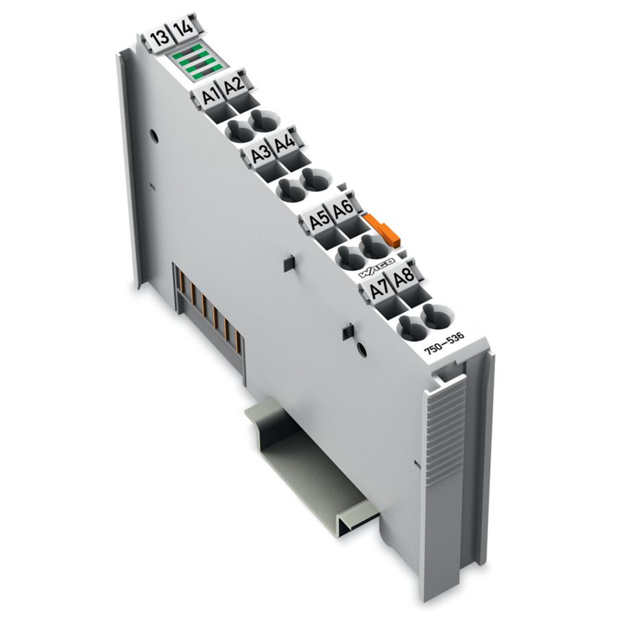 8-kanaals digitale uitgang DC 24V 0,5A lichtgrijs