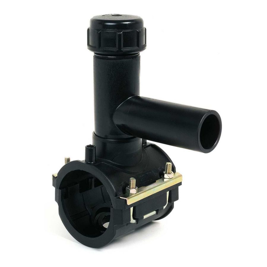 Aanboorzadel + aftakking ESM SMARTFUSE PE100 elektrolas 63-25mm