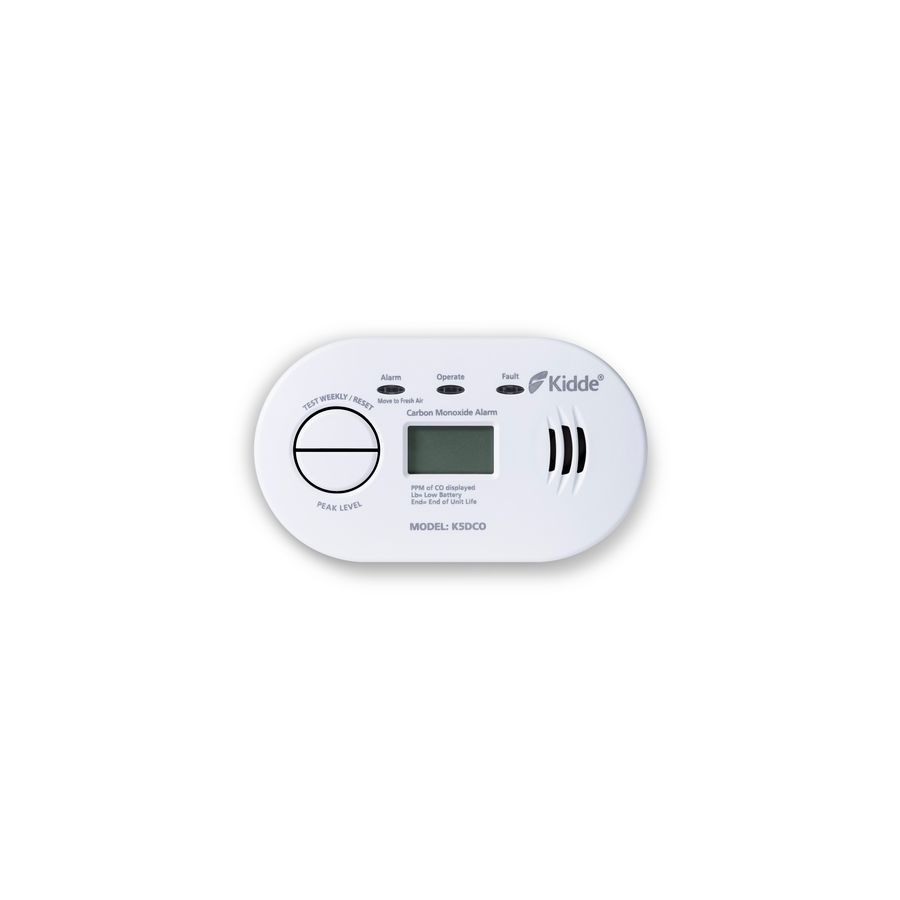 PROMO Kidde CO-melder K5DCO compact LCD display incl. 2x AA batterij (809-152028) (A0152028)